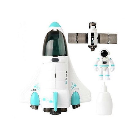 Bjxy Rumfartøj Flyvemaskine Legetøj Til Børn Med Lys Lyd Astronaut Figur Julegave[YATOY]
