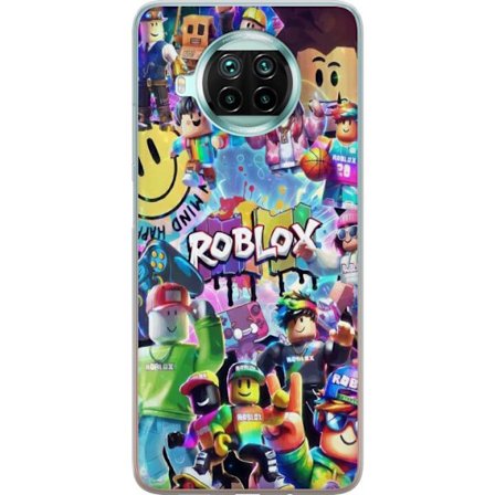 Kompatibelt Mobilskal till Xiaomi Xiaomi Mi 10T Lite 5G Stor färgglad Roblox-värld med många karaktärer, energifylld gaming-illustration perfekt f
