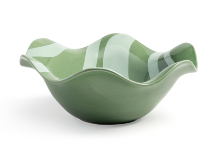 Klevering Skål Striper Grønn H9