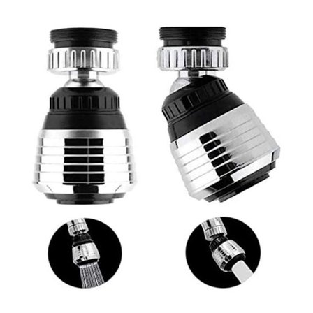 2 st kökskran 360 graders svängbart huvud pipfilterfilter bubblare syre dusch stänkskydd vattensparare