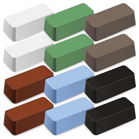 12-pakning metallpoleringsmiddelsett 4 oz hver poleringsmiddel Juveler Rouge 6 farger sett