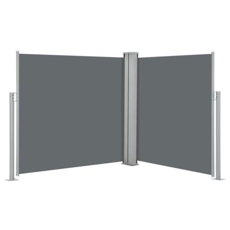 Vidaxl Infällbar Sidomarkis Antracit 120x600 Cm Antracit