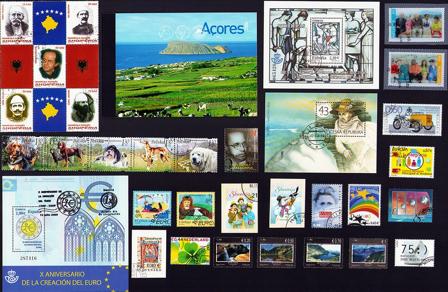 Kultur og historie - 20 forskellige frimærker - Stemplet