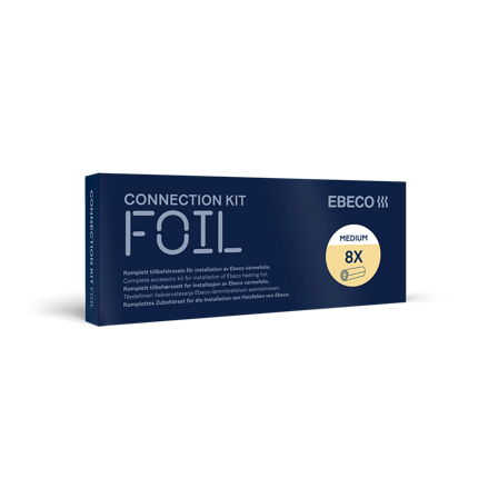 Ebeco 8960652 Tillbehörssats till värmefolie Medium, för 8 folier, Värme