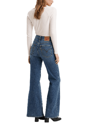 Levis Acc Ribcage Bell Jeans Dam Blå W29/L32