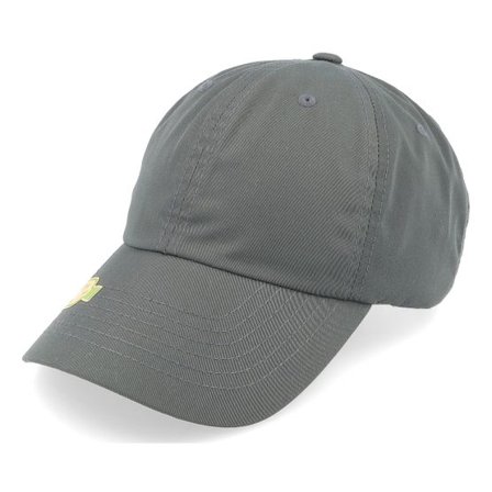 Yupoong - Grå unconstructed Keps - Recycled Polyester Light Charcoal Dad Cap @ Hatstore
