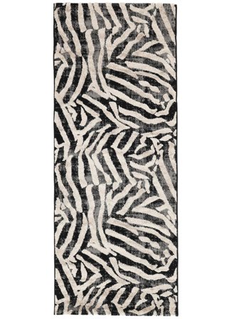 Nalori 80X200 Lille Sort/Beige Løber Tæppe