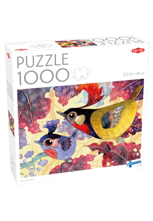 TACTIC Pussel Water color birds 1000 bitar Unisex Flerfärgad ONESIZE