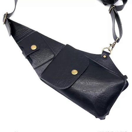Tyverisikring Kunstlæder Underarms Dobbelt Skulderhylster Etui Pung Taske
