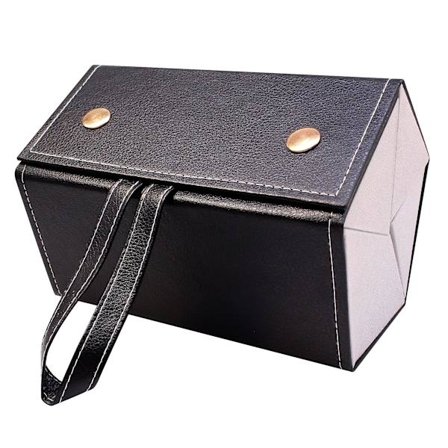 Fem solglasögon förvaringslåda, 5 uttag Pu hopfällbar glasögon displaylåda