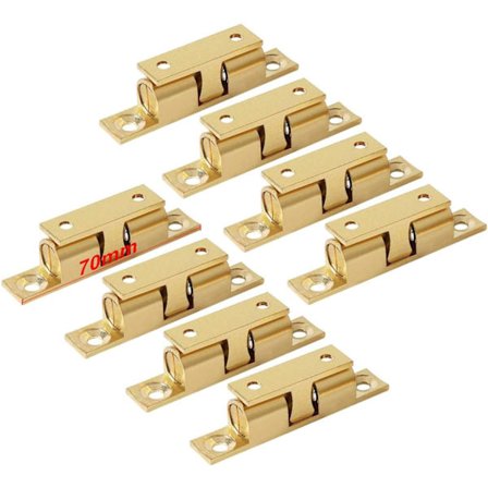 70mm messing dobbelkulelås (10 stk.)