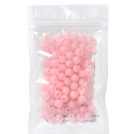 85 Rosa Frost Pärlor I Akryl 8 Mm