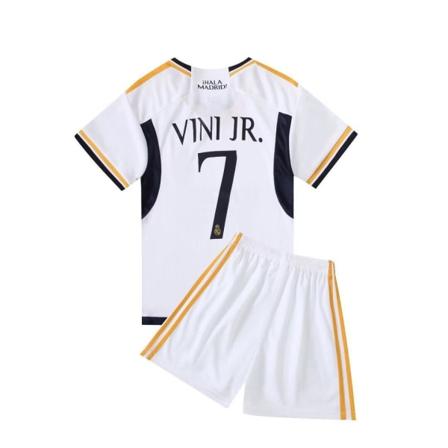 Real Madrid Vini Jr. 7 Hjemmefotballdrakt Ny sesong Siste Barnedrøyesett Sokker Fotball Kids 28(150-155cm)