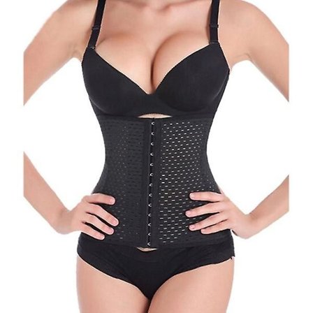 Midjetränare/formare Korsett Ryggstöd För Bättre Hållning (m) Svart