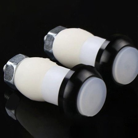 2ST Cykelstyre Light End Plug Light SVART