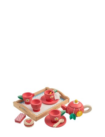 Tea Tray Set - Strawberry Red Tender Leaf