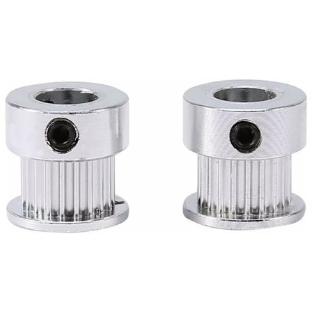 Hihnapyörä, 2 kpl hihnapyörää GT2 20 hammasta 8 mm reikä 6 mm leveys ajoitushihna