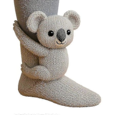 Hyggelige vintersokker til kvinder - Sjove julesokker med dyr med hjorte & kat