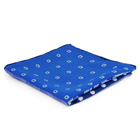 Sininen kasmirkuvioinen tilkkuliinamainen taskuliina for Men