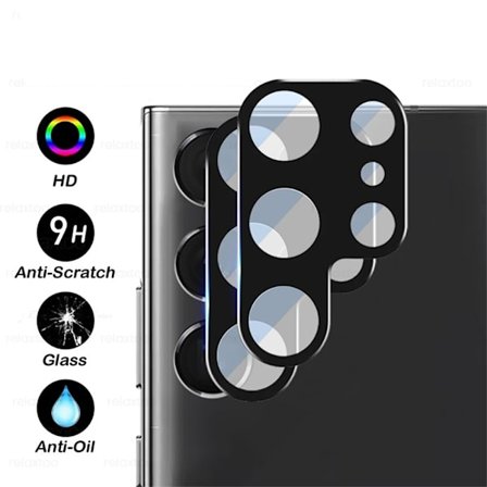 2-Pack Samsung Galaxy S24 Ultra 2.5D Kameralinsskydd 0,2mm