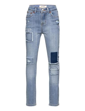 Girlfriend Jeans Jeans Straight Jeans Blå Levi's