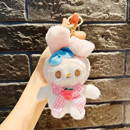 Sød lille dukke, par taske vedhæng, plyslegetøj dukke nøglering, dukke hæng