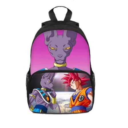 Dragon Ball Ryggsäck Anime Skolväska Lättviktsväska för studenter Polyester