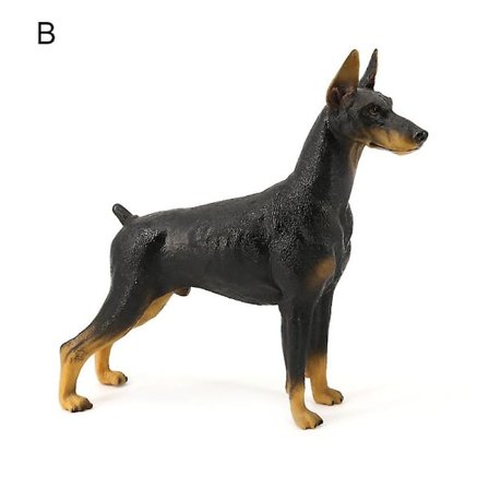 Doberman Pinscher Model Kognitiv Evne Burr-fri Lugtfri Actionfigur Legetøj Doberman Pinscher Til Børn
