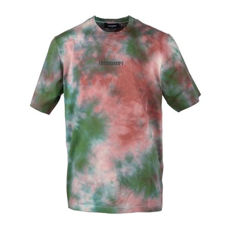 Dsquared2, T-Shirts Groen, Heren, Maat:M
