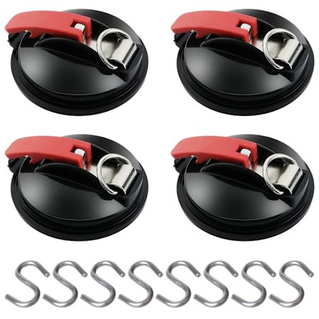 4 stk. sugekopankre, markise sugekop fastgørelseskrog til bilsidetelte camping presenning tilbehør