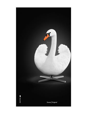 The Swan White/Black Home Decoration Posters & Frames Posters Animals Multi/mönstrad Brainchild