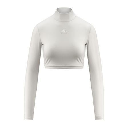 Kappa Authentic Befancyfit Belize Pearl , Wit , Dames , Maat: M Sportshirts