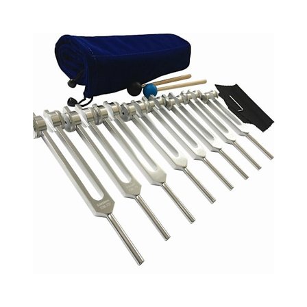 Chakra-äänirautasarja parantamiseen, 8 osaa hopeinen chakra-äänirauta meditaatioon - Täydellinen