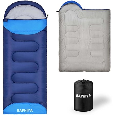 BAPHIYA Aikuisten 2-in-1 Makuupussi 3–4 vuodenajalle