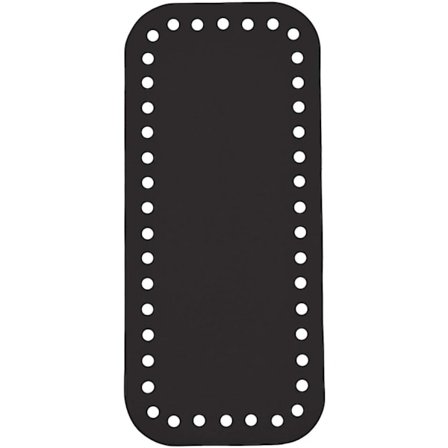 2 stk. Pu læder rektangel lang taske bund shaper hæklede tasker søm bund