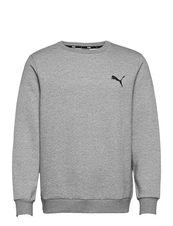 Ess Small Logo Crew Fl Sweatshirt Trøje Grå PUMA