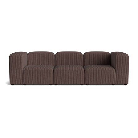 Milo 3 personers sofa - Lincoln Brun - 270x100x72 - Sofa, 3 personers sofa