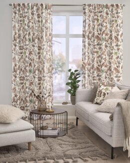 Multibåndslengde mønstret Løv 2-pk Lin