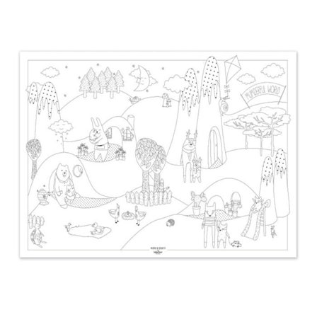 Label'Tour Créations - Målaraffisch Wonderful world XL - LABEL TOUR