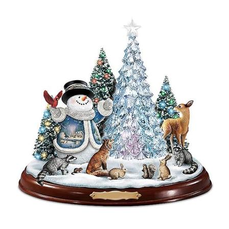 Julgran Roterande Skulptur Tågdekorationer Klistra in Fönster Klistra in klistermärken Juldekorationer Vinter Heminredning 20x30cm as picture-10