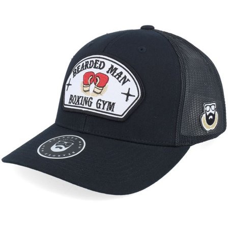 Bearded Man - Svart trucker Keps - Bearded Boxing Gym Black Trucker @ Hatstore
