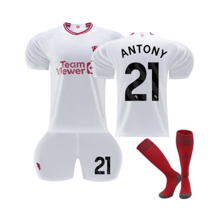 (2023/24 Manchester United Third Shirt #21 Antony Fotbollströja Set 20(115-125CM)