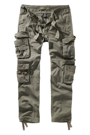 Brandit Pure Slim Fit Trousers Olive S