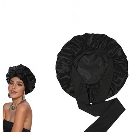 Sateng nattlue - Hodeomkrets 58 cm - Svart - Ett stykke