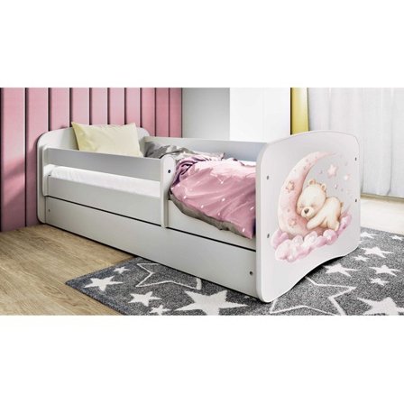 Kocot Kids Barnsäng - Babydreams Vit Med Låda - Drömm 180x80 Cm - Litenleker