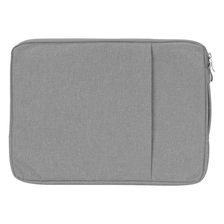 Laptop Sleeve 15,6 tommer 39x29x2cm Dobbelt Lag Design Polyester Laptop Bæretaske til OS Laptop Pro til HP til DellGrå