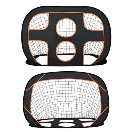 Vikbart fotbollsmål - UISEBRT - 2 i 1 - Bärväska - Svart + Orange - 121 x 80 x 80 cm