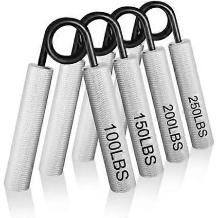 Metall Handgreppsstärkare, 6-pack (100 150 200 250 300 350lbs) Greppstyrketränare, Underarmsstärkare Handtränare