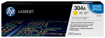 HP 304A gul original LaserJet tonerkassett, 883585301515