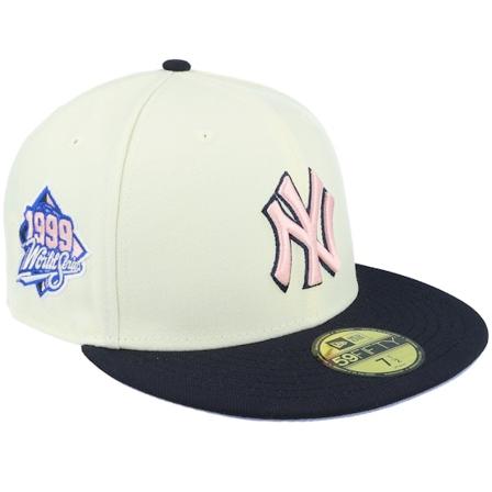 New Era - MLB Wit fitted Cap - New York Yankees Colossus 59FIFTY 99 World Series Chrome/Black Fitted @ Hatstore